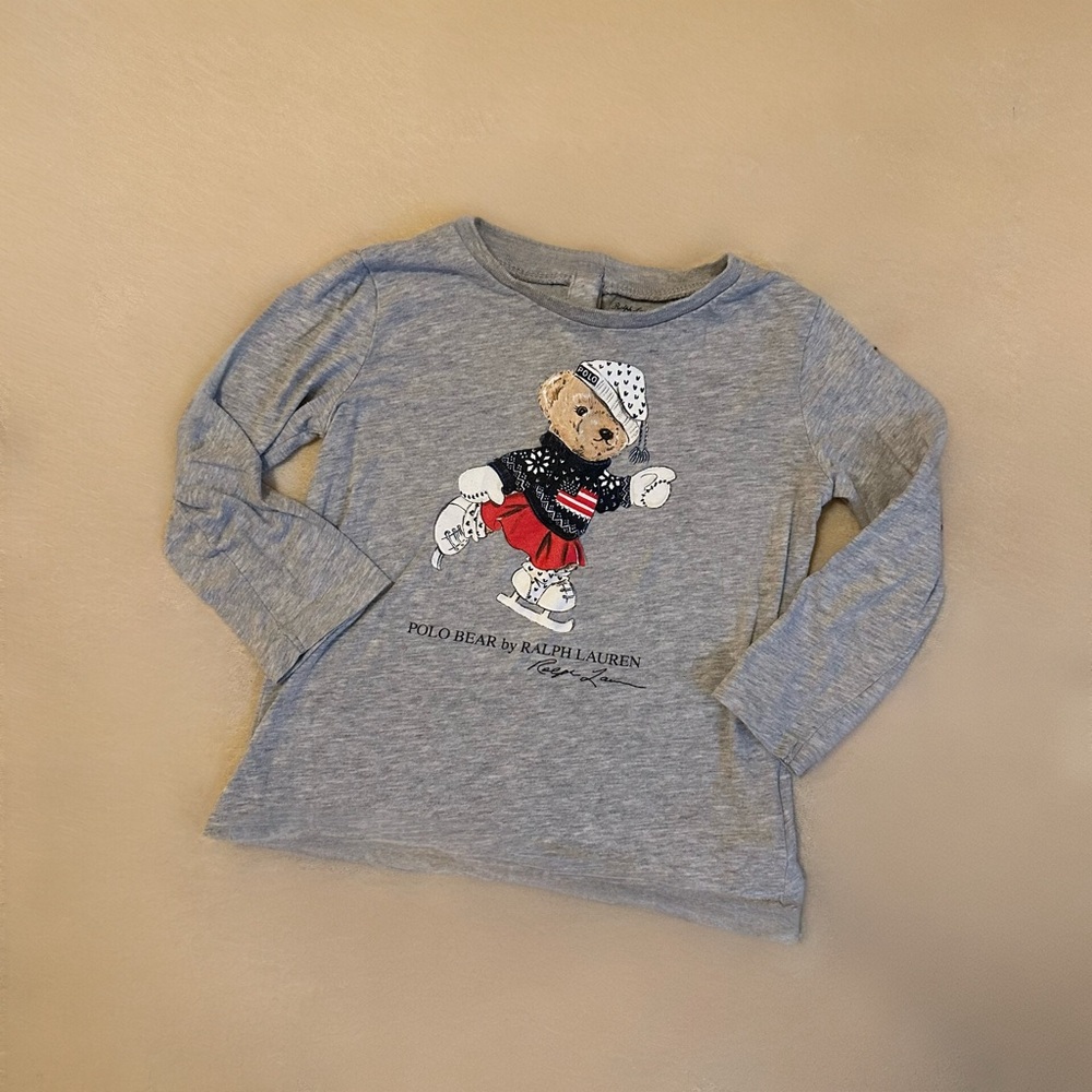 Ralph Lauren Kids Gray Long Sleeve Shirt